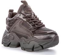 Trainingsschuh BUFFALO "Buffalo BINARY ATHENA - VEGAN NAPPA/MESH", Damen, Gr. 39, schwarz, Kunstfaser, unifarben, Schuhe (46505755-39) schwarz