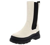 Buffalo Damen Stiefel ASPHA CLF Chelsea HI Damen Chelsea Damen Boots Weiß Schwarz 40 EU