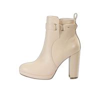 Buffalo Damen Stiefelette Audrina 2 Stiletto Ankle Boots High-Heels Beige 40 EU