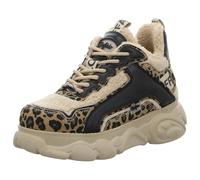 Buffalo Stiefel CLD CHAI WARM – VEGAN NAPPA/FUR, Damen, Gr. 37, Beige/Schwarz/Leo