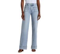Buffalo David Bitton Damen Addie High Rise Wide Leg Jeans, Gebleicht, 30