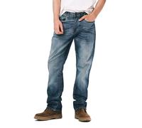 Buffalo David Bitton Herren-Jeans mit geradem Bein und Stretchstoff, 32W / 32L