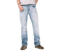 Buffalo David Bitton Herren Slim Boot King Jeans, Knittert und geschliffen, 44W / 34L