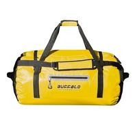 Buffalo Gear Wasserdichte Reisetasche, 40 l, 60 l, 80 l, Roll-Top, strapazierfähig, wasserdicht, Reisetasche für Kajakfahren, Rafting, Bootfahren, Angeln, Camping, gelb, 80L, Für Reisen