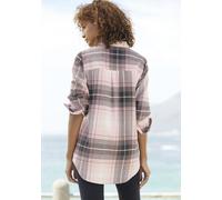BUFFALO Hemdbluse Damen rosa-schwarz kariert Gr.36