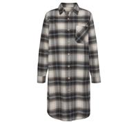 Hemdblusenkleid BUFFALO Gr. 44, N-Gr, braun (braun, kariert) Damen Kleider Strandkleider aus weichem Flanell, lässiges Minikleid Baumwolle (15019809-44)