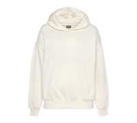 Hoodie BUFFALO, Damen, Gr. 32/34, beige (creme), Sweatware, Obermaterial: 60% Baumwolle, 40% Polyester, bedruckt, unifarben, Basic, bequem hüftlang, Raglanärmel breiter Bund, Sweatshirts Hoodie, Kapuz