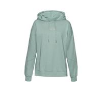 Hoodie BUFFALO, Damen, Gr. 36/38, grün (mint), Sweatware, Obermaterial: 60% Baumwolle, 40% Polyester, unifarben, bedruckt, casual, loose fit hüftbedeckend, Langarm Rippbündchen, Sweatshirts, Kapuzensw