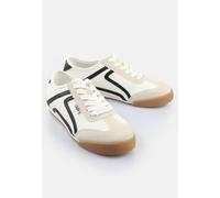 Buffalo Java - Weiß/Cream/Schwarz Kunstleder Weite Normal, Schuhgröße 38