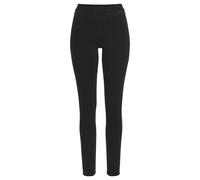 Jeggings BUFFALO, Damen, Gr. 44, N-Gr, schwarz (schwarz, jeans), Strick, Obermaterial: 69% Baumwolle, 21% Polyester, 8% Viskose, 2% Elasthan, unifarben, figurbetont, Hosen Jeggings, mit Taschen (33261