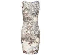 Jerseykleid BUFFALO, Damen, Gr. 46, N-Gr, rosa, lila bedruckt, Jersey, Obermaterial: 95% Viskose, 5% Elasthan, bedruckt, modisch, figurbetont ca. Mitte Oberschenkel, Rundhals, Kleider, mit Alloverprin