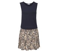 Jerseykleid BUFFALO, Damen, Gr. 42, N-Gr, blau (rosé, marine bedruckt), Jersey, Obermaterial: 95% Viskose, 5% Elasthan, bedruckt, figurumspielend ca. Mitte Oberschenkel, Rundhals, Kleider Jerseykleid 