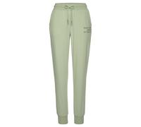 Jogginghose BUFFALO, Damen, Gr. 36/38, N-Gr, grün (jade), angeraute Sweatware, Obermaterial: 60% Baumwolle, 40% Polyester, unifarben, bequem lang, Hosen Jogginghose, mit seitlichen Eingrifftaschen, Lo