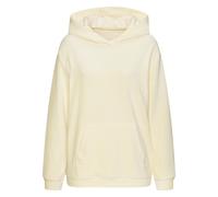 Kapuzenpullover BUFFALO, Damen, Gr. 48/50, beige (hellgelb), Cord, Obermaterial: 62% Baumwolle, 36% Polyester, 2% Elasthan. Kapuzenfutter: 100% Polyester, unifarben, bequem hüftlang, Pullover Kapuzenp
