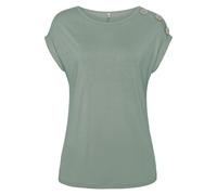 Kurzarmshirt BUFFALO Gr. 40/42, grün (khaki) Damen Shirts Bestseller (14555350-40) khaki