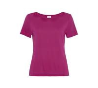 Kurzarmshirt BUFFALO, Damen, Gr. 40/42, pink, Jersey, Obermaterial: 100% Viskose, unifarben, modisch, figurumspielend hüftlang, Rundhals, Kurzarm, Shirts, mit Cut-outs vorne, T-Shirt, lockere Passform