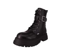 Schnürstiefelette BUFFALO "Buffalo Stiefelette Lederimitat", Damen, Gr. 38, schwarz, Lederimitat, Schuhe Schnürstiefelette (30351200-38) schwarz