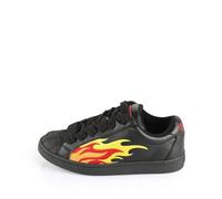 Buffalo Liberty - Schwarz/Orange Kunstleder Schuhgröße 39, Weite Normal
