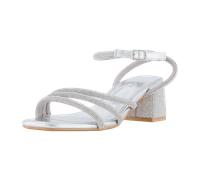 Buffalo Sandalette mit Strasssteinbesatz Modell 'LILLY SPARK' in Silber, Größe 39