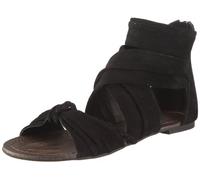 Buffalo London 310-3935 Kid Suede Black 01 116931, Damen, Sandalen/Fashion-Sandalen, Schwarz (Black 01), EU 36