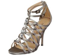 Buffalo London Satin Shine 15739-519, Damen Sandalen/Fashion-Sandalen, grau, (grey 207), EU 39