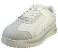 Buffalo Low Sneaker Malibu Low Top 1636450 Creme White/cream Kunstleder für Damen - 41