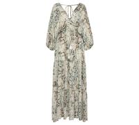 Maxikleid BUFFALO Gr. 38, N-Gr, bunt (bedruckt) Damen Kleider Strandkleider mit Schlangenmuster und V-Ausschnitt, Sommerkleid, causal-chic (14548800-38)
