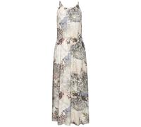 Maxikleid BUFFALO, Damen, Gr. 40, N-Gr, rosa, lila bedruckt, Web, Obermaterial: 100% Viskose, bedruckt, modisch, figurumspielend bodenlang, amerikanischer Ausschnitt, ohne Ärmel, Kleider, mit Alloverp