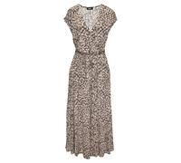 Maxikleid BUFFALO Gr. 38, N-Gr, schwarz (schwarz, taupe bedruckt) Damen Kleider (33191822-38) schwarz, taupe bedruckt