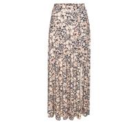Maxirock BUFFALO, Damen, Gr. 44, rosé, marine bedruckt, Jersey, Obermaterial: 100% Viskose, bedruckt, figurumspielend lang, Röcke Maxirock, aus Viskosejersey, langer Sommerrock mit Alloverdruck und Sc