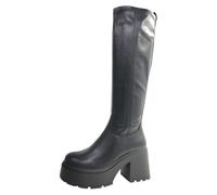 Buffalo Mila Hi Boot Schaftstiefel Schwarz in Gr. 38