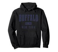 Buffalo New York Retro NY Pride Pullover Hoodie