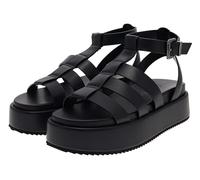 Buffalo Sandalen Lederimitat Schwarz - 41