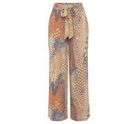 BUFFALO Palazzohose Damen orange-blau-bedruckt Gr.36