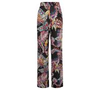 Palazzohose BUFFALO Gr. 42, N-Gr, bunt (schwarz, bedruckt) Damen Hosen Strandhosen aus Viskosejersey im Alloverprint mit Taschen (34912021-42)