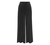 Palazzohose BUFFALO, Damen, Gr. 44, N-Gr, schwarz, Web, Obermaterial: 100% Viskose, unifarben, modisch, figurumspielend knöchellang, Hosen, mit Seitennahttaschen, leichte Sommerhose, Wide-Leg (8525953
