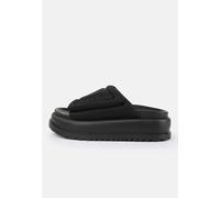 Pantolette BUFFALO "Buffalo Pantoletten Textil", Damen, Gr. 39, schwarz, Textil, Schuhe Pantolette (79186569-39) schwarz