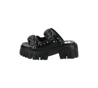 Buffalo Pantoletten Lederimitat Schwarz - 41