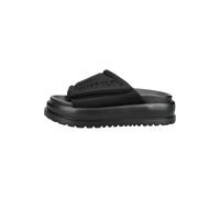 Pantolette BUFFALO "Buffalo Pantoletten Textil", Damen, Gr. 40, schwarz, Textil, Schuhe Pantolette (79186569-40) schwarz