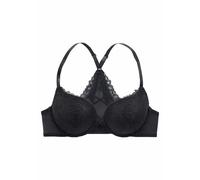 Push-up-BH BUFFALO, Damen, Gr. 80, Cup B, schwarz, Spitze, Obermaterial: 90% Polyamid, 10% Elasthan, BHs Push-up-BH, mit modischen Racerback, Dessous (25385523-80) schwarz