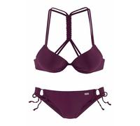 Push-Up-Bikini BUFFALO Gr. 40, Cup D, rot (bordeau) Damen Bikini-Sets (550110-40) bordeau