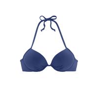 Push-Up-Bikini-Top BUFFALO "Happy" Gr. 38, Cup C, blau Damen Bikini-Oberteile Ocean Blue in mehreren Trendfarben (510423-38)