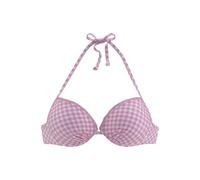 Push-Up-Bikini-Top BUFFALO "Karo" Gr. 42, Cup B, rosa (rosa, kariert) Damen Bikini-Oberteile (84271639-42) rosa, kariert