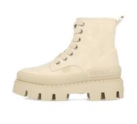 Buffalo Raven Laceup Boot Hi Damen Vegan Nubuck Cream - Beige / EUR 38