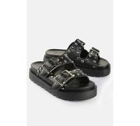 Buffalo - Raya Ari Stud Vegan Nappa Black - Girl Sandalen - Schwarz - EU 42 - Synthetic/Textile/Gummi,Kunstleder Schwarz EU 42