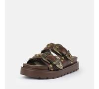 Buffalo Raya Ari West Leder Damen Braun Sandalen EU 37 / UK 4