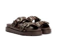Buffalo Raya Ari West Leder Damen Braun Sandalen EU 38 / UK 5