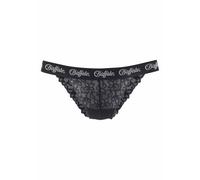 Rioslip BUFFALO, Damen, Gr. 32/34, schwarz, Obermaterial: 90% Polyamid, 10% Elasthan, Unterhosen Tanga Brasil-Slip, mit modischem Bund (30165422-32) schwarz