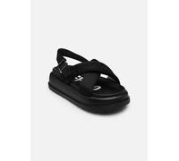 Plateausandale BUFFALO, Damen, Gr. 39, schwarz, Textil, Schuhe, Sandalette, Sommerschuh mit gekreuzter Bandage (26556238-39) schwarz
