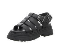 Buffalo Sandaletten für Damen aus Italien, Spanien und Portugal für Damen, schwarz, Größe 39 EU